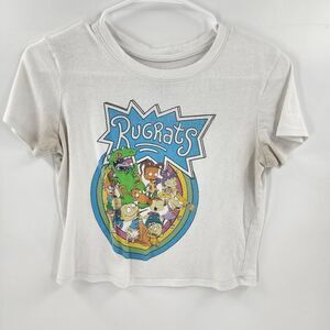 Nickelodeon rugrats crop top tshirt tee xs 90s gym workout